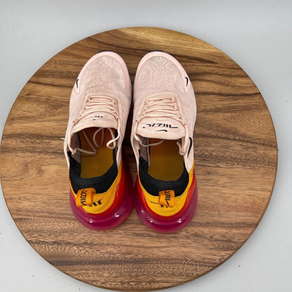 Nike Air Max 270 Shoes Womens Size 9.5 Orange Red Pink Running Comfort Walking - Picture 5 of 9